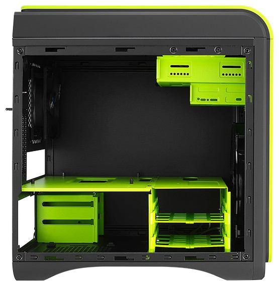 Корпус AeroCool Dead Silence Cube Green Edition (#4)