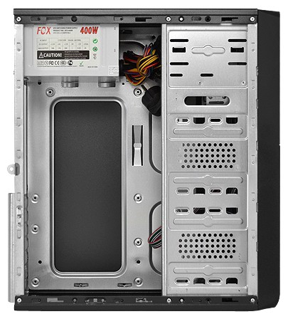 Корпус FOX 2801BS w/o PSU Black/silver (#3)