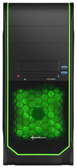 Корпус Sharkoon VS3-V Green (#2)