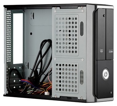 Корпус Exegate MI-205 300W Black/silver (#2)