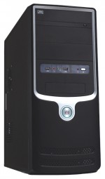 Корпус FOX 5822BS 450W Black/silver