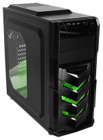 Корпус RaidMAX Vortex V4 w/o PSU Black/green