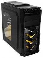 Корпус RaidMAX Vortex V4 w/o PSU Black/yellow