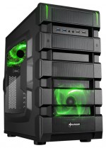Корпус Sharkoon BD28 Green Edition