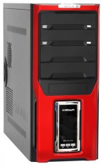 Корпус CROWN CMC-D28 500W Black/red