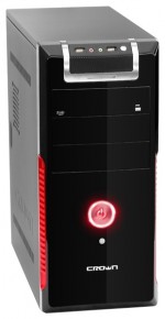 Корпус CROWN CM-33 500W Black/red