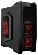 Корпус FOX 9901-2 w/o PSU Black/red