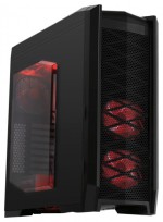 Корпус FOX 9902-3 w/o PSU Black/red