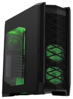 Корпус FOX 9902-2 w/o PSU Black/green