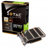 ZOTAC GeForce GTX 750 1033Mhz PCI-E 3.0 1024Mb 5000Mhz 128 bit DVI HDMI HDCP Silent