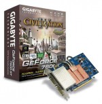 Видеокарта GIGABYTE GeForce 7600 GT 560Mhz PCI-E 256Mb 1400Mhz 128 bit 2xDVI TV YPrPb Silent